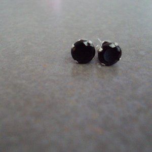 3 for $10 black sterling silver earrings MST1769